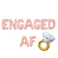 Engaged AF Engagement Letter Balloon Kit