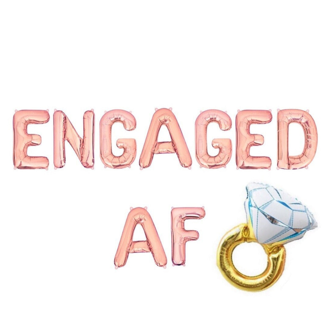 Engaged AF Engagement Letter Balloon Kit