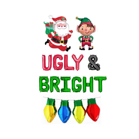 Ugly & Bright Christmas Letter Balloon Kit