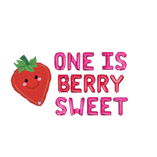 One Is Berry Sweet Strawberry Letter Balloon Kit