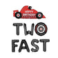 Two Fast 2nd Birthday Racecar Letter Balloon Kit