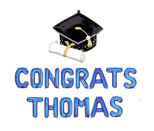 Congrats Custom Graduation Letter Balloon Kit