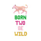 Born Two Be Wild Multi-Colored Pink Leopard Letter Balloon Kit