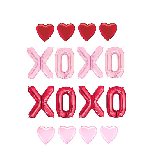 XOXO XOXO Valentines Letter Balloon Kit