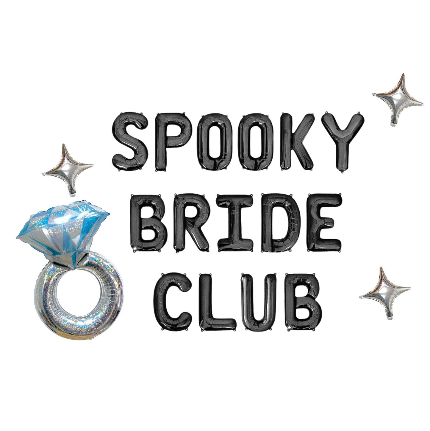 Spooky Bride Club Letter Balloon Kit