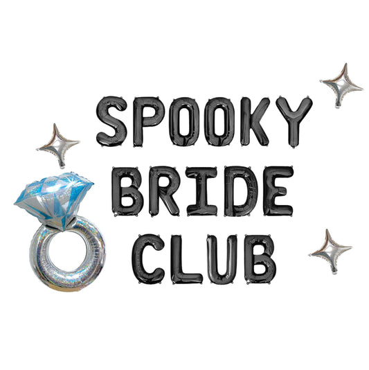 Spooky Bride Club Letter Balloon Kit