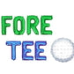 Fore Tee Fortieth Birthday Golf Letter Balloon Kit