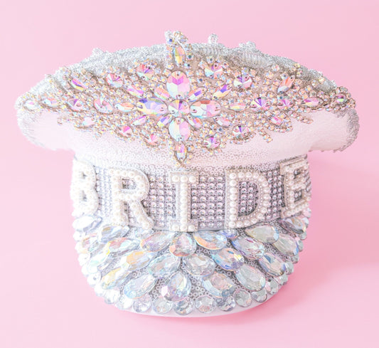 Bedazzled Bride Hat