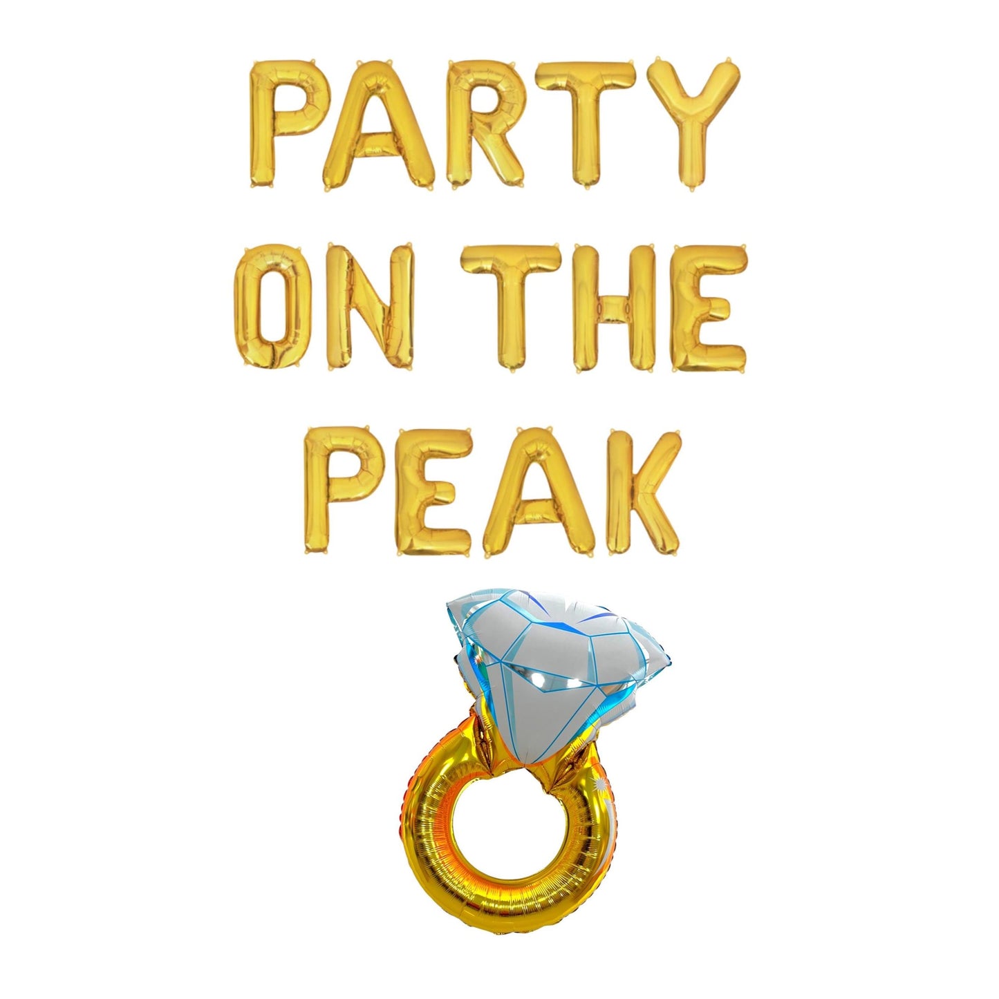 Party On The Peak Letter Balloon Kit