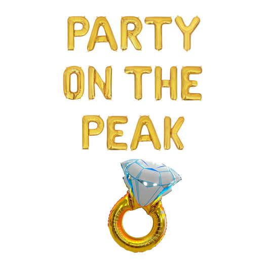 Party On The Peak Letter Balloon Kit