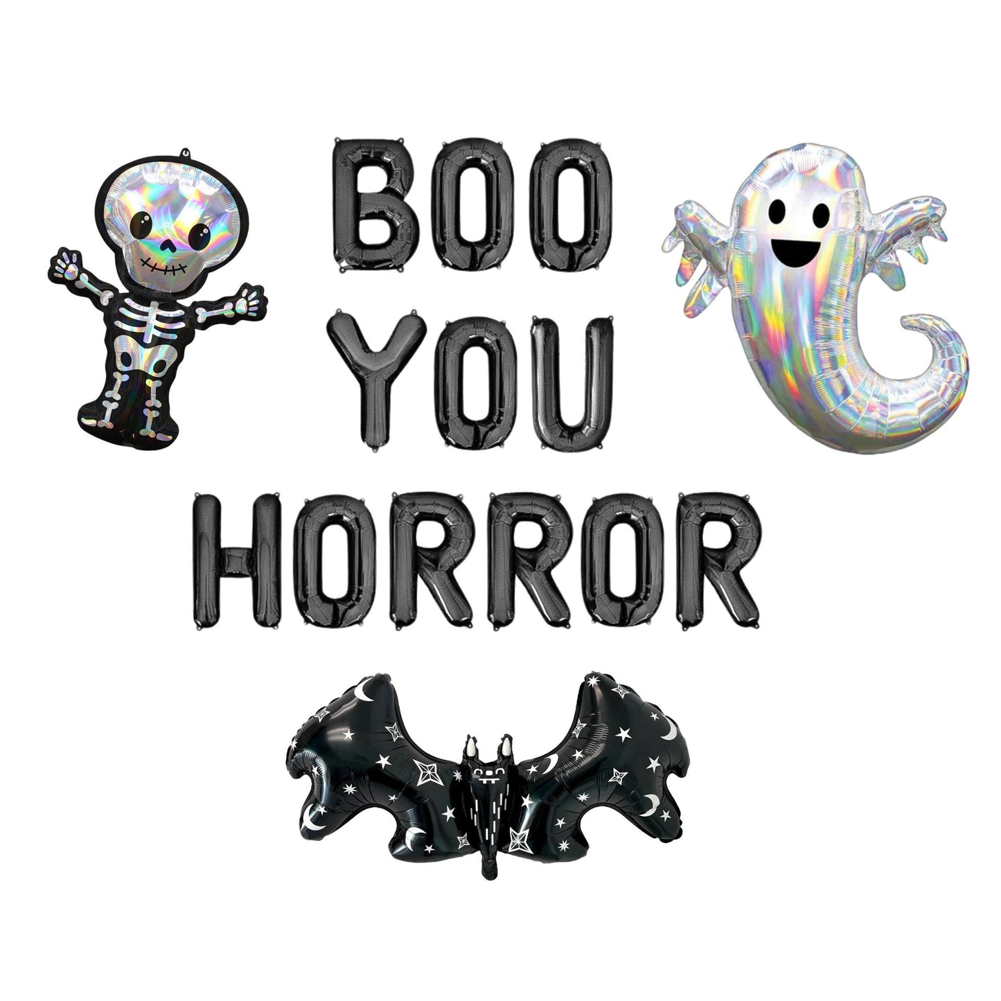 Boo You Horror Letter Balloon Kit