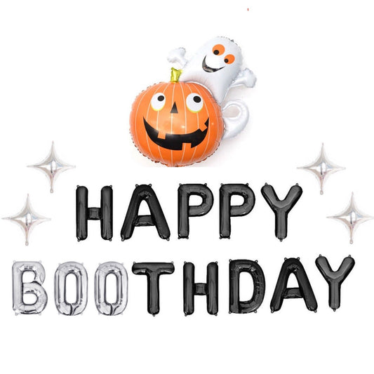 Happy Boothday Halloween Letter Balloon Kit