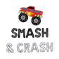 Smash & Crash Monster Truck Letter Balloon Kit