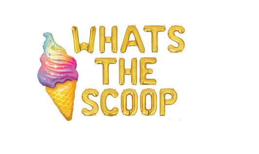 Whats The Scoop Ice Cream Letter Balloon Kit