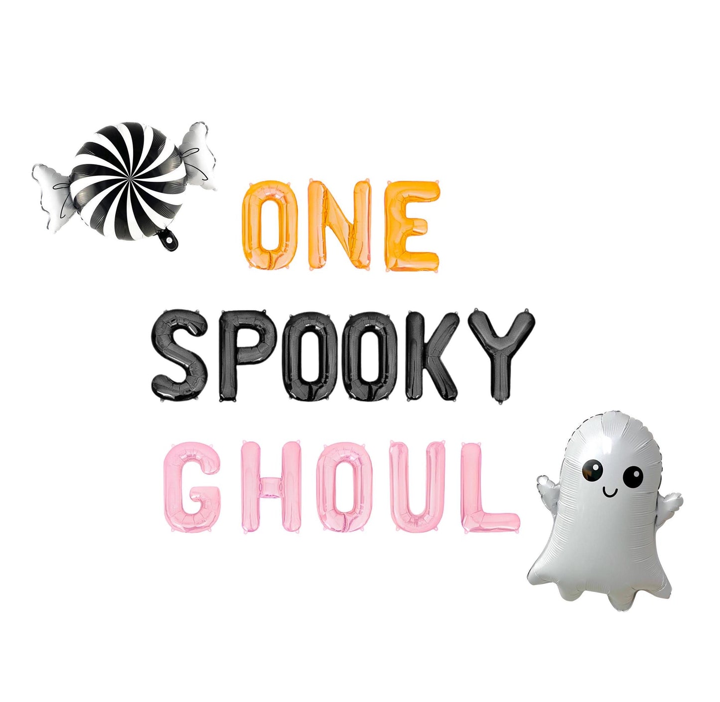 One Spooky Ghoul Letter Balloon Kit