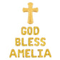 God Bless Baptism Custom Name Letter Balloon Kit