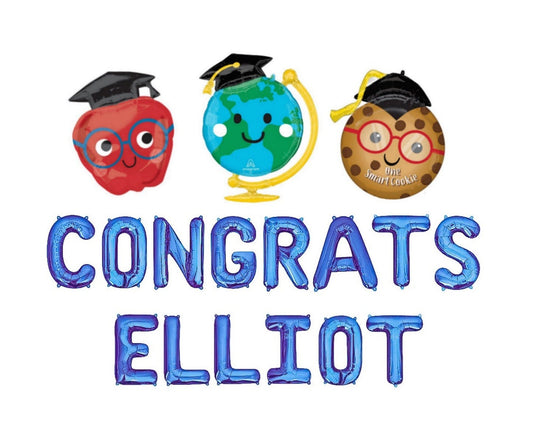 Congrats Custom Graduation Letter Balloon Kit