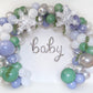 Sage / Blue Accents Snowflake Christmas Balloon Garland Kit