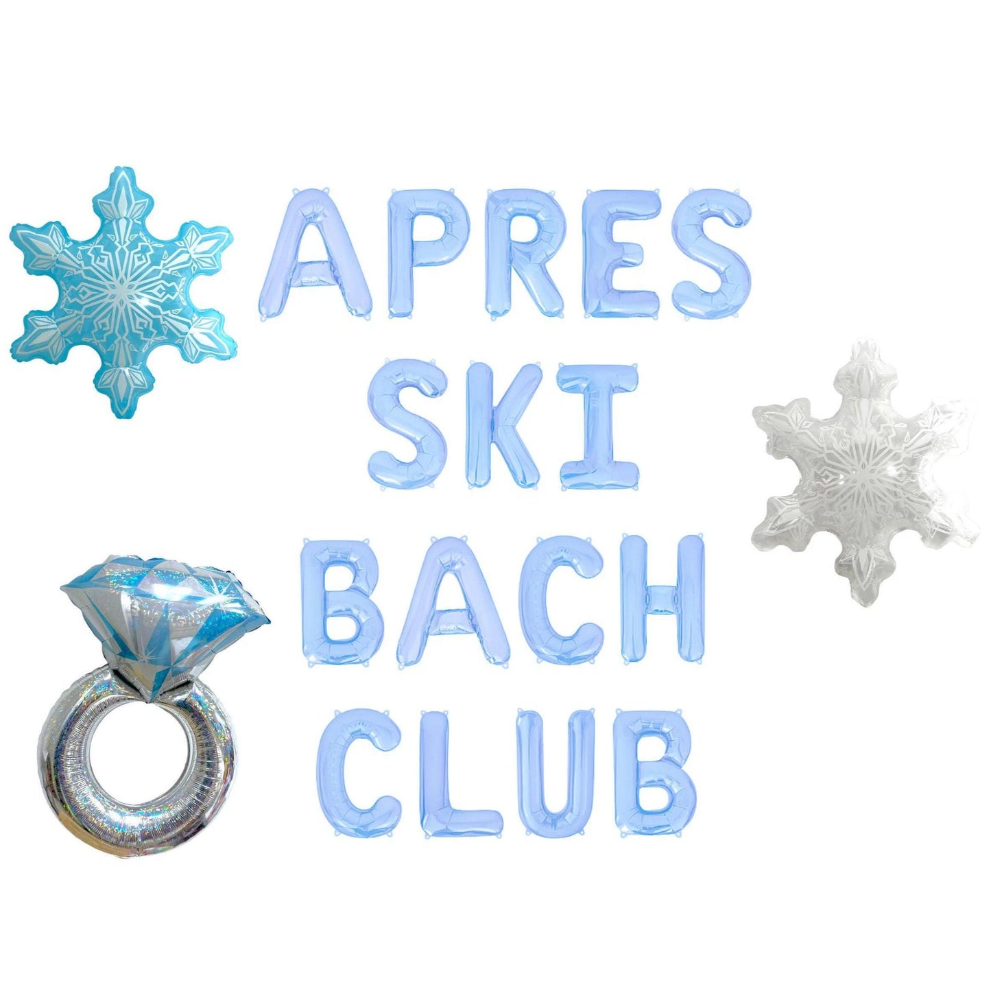 Apres Ski Back Club Letter Balloon Kit