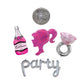 Pink Silhouette Bottle Ring Disco Ball Party Script Balloon Kit