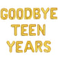 Goodbye Teen Years 20th Birthday Letter Balloon Kit