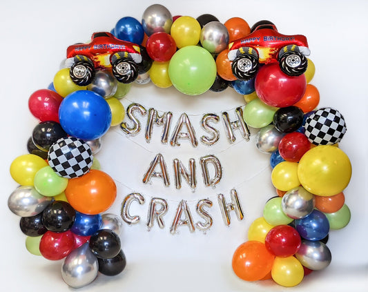 Smash and Crash Balloon Garland Kit