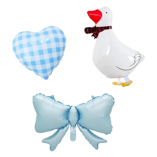 Baby Blue Silly Goose Balloon Set