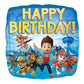 Paw Patrol Happy Birthday Square Balloon