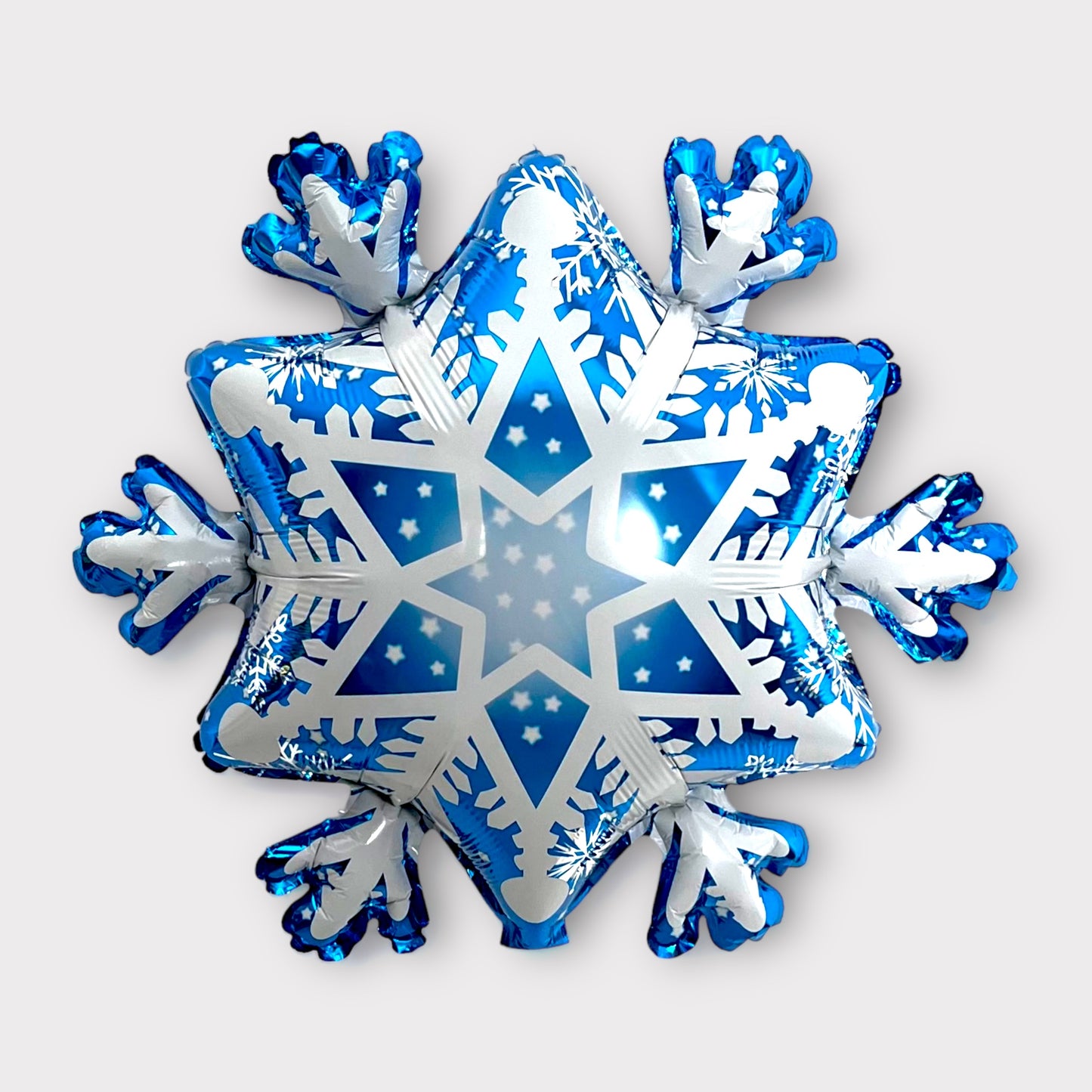 Blue Snowflake Balloon