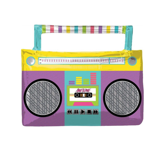 Purple Boom Box Balloon