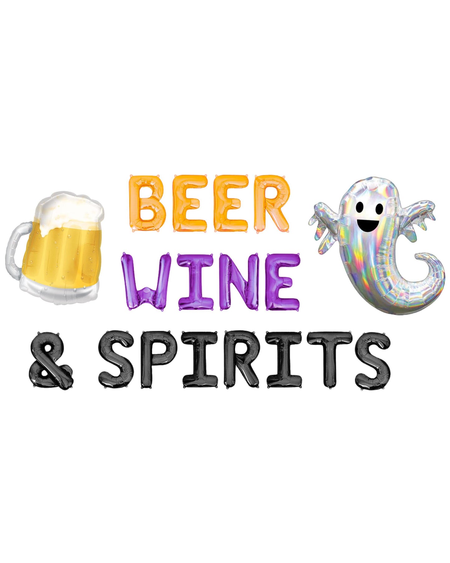 Beer Wine & Spirits Letter Balloon Kit