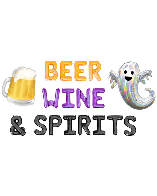 Beer Wine & Spirits Letter Balloon Kit