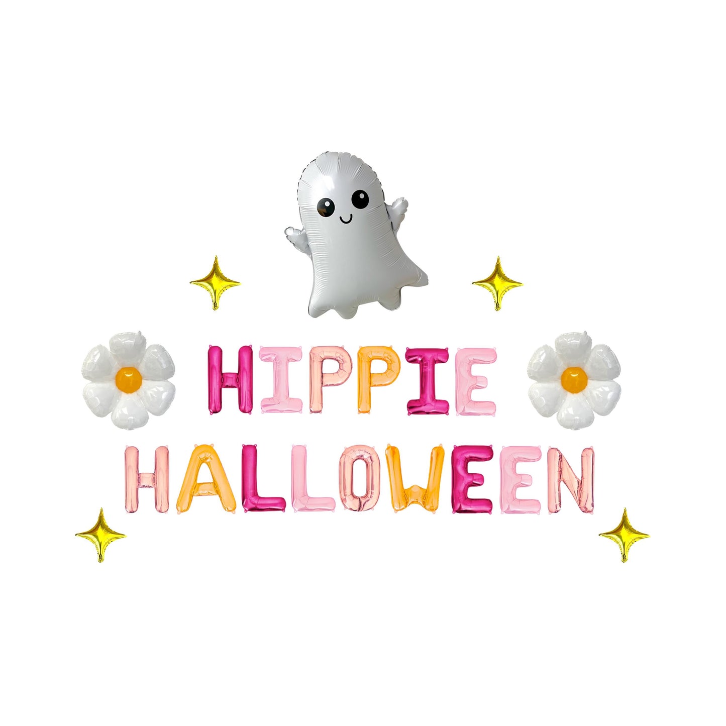 Hippie Halloween Letter Balloon Kit