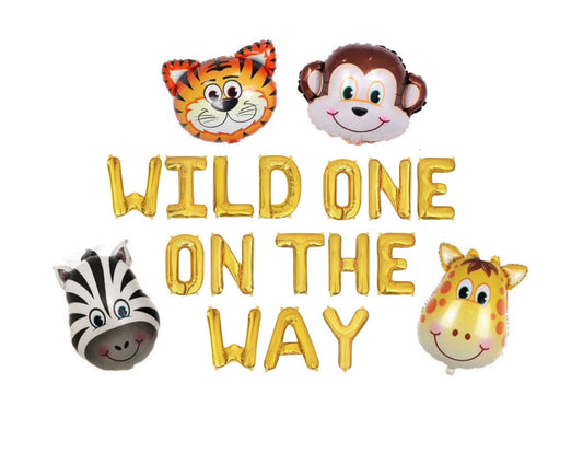 Wild One On The Way Letter Balloon Kit