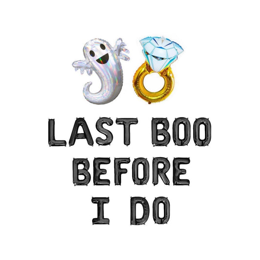 Last Boo Before I Do Halloween Themed Balloon Kit