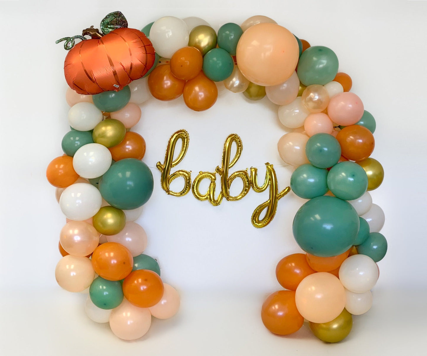 Baby Pumpkin Balloon Garland Kit