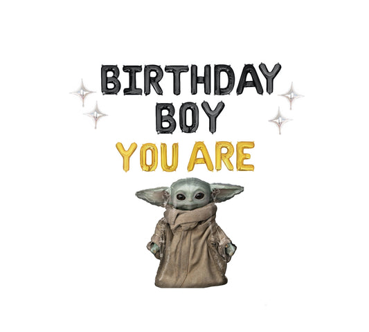 Birthday Boy You Are Letter Balloon Kit