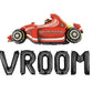 Vroom Racecar Themed Birthday Letter Balloon Kit