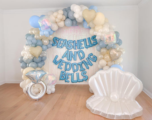Seashells and Wedding Bells Balloon Garland Kit