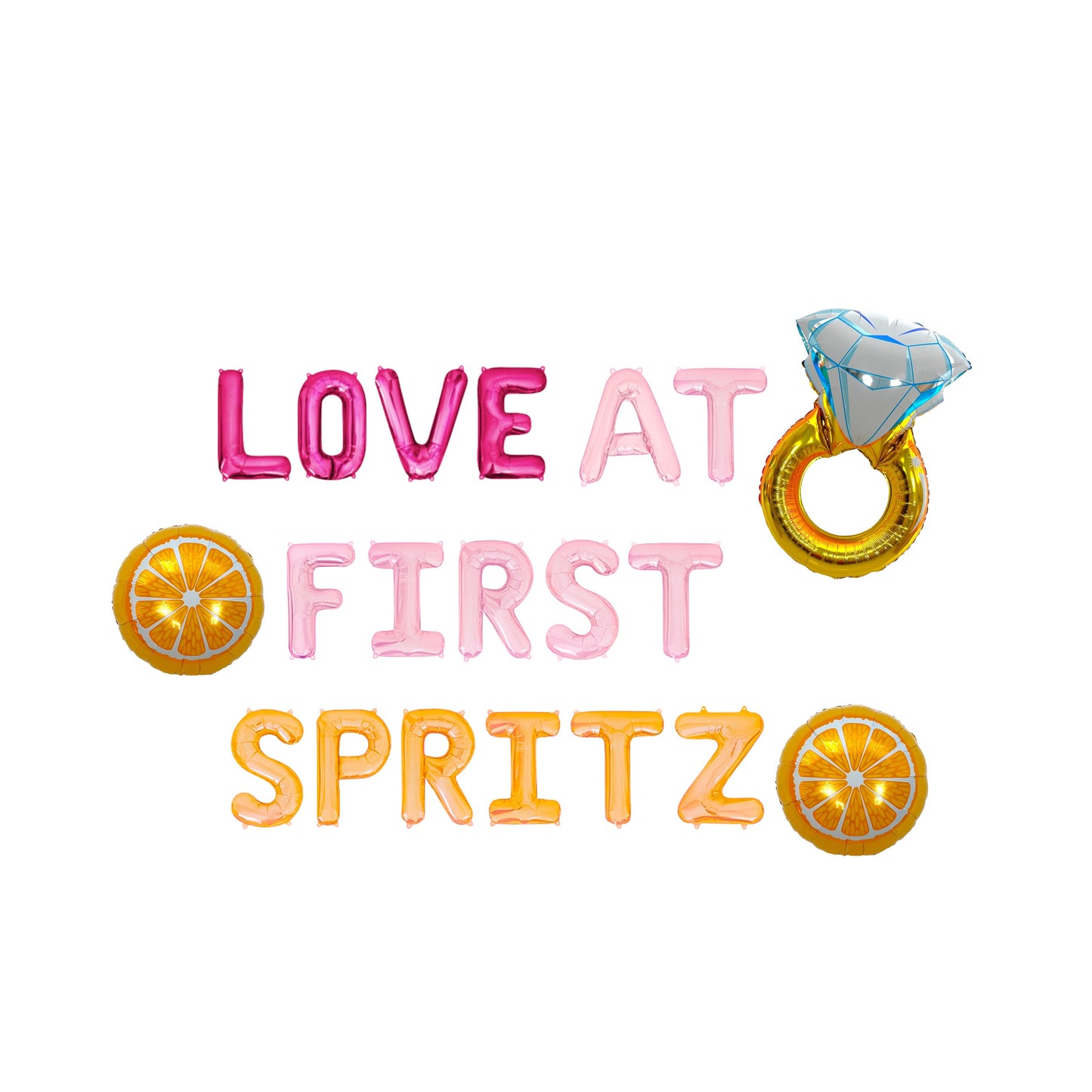 Love At First Spritz Letter Balloon Kit