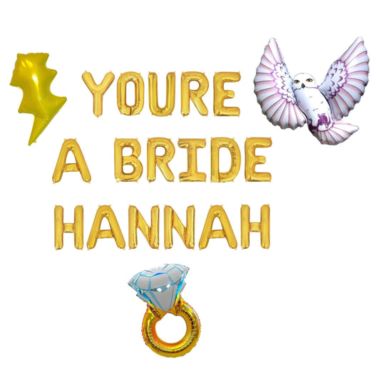 Youre A Bride Custom Name Letter Balloon Kit