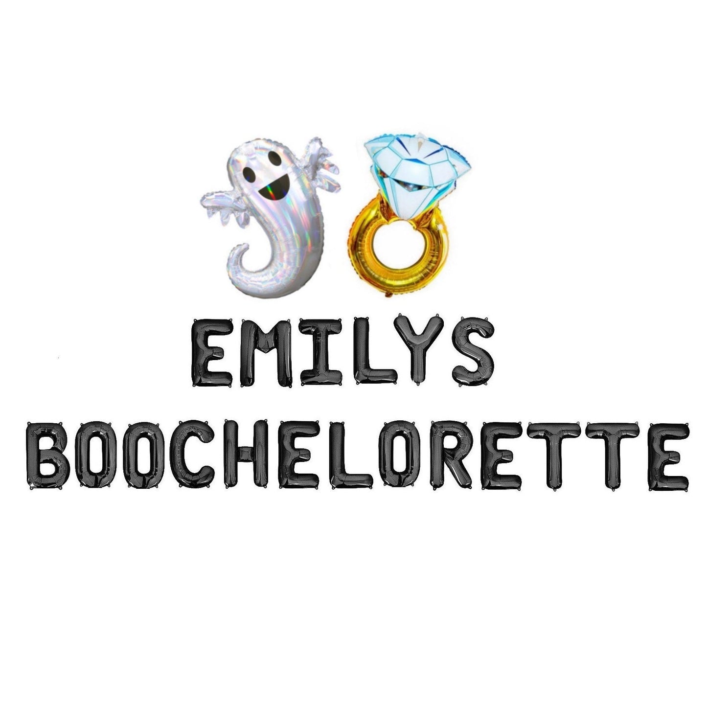 Custom Names Boochelorette Letter Balloon Kit