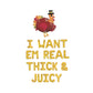 I Want Em Real Thick & Juicy Thanksgiving Themed Letter Balloon Kit