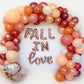 Peach Accents Fall In Love Balloon Garland Kit