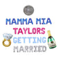 Mamma Mia Custom Names Getting Married Engagement Letter Balloon Kit