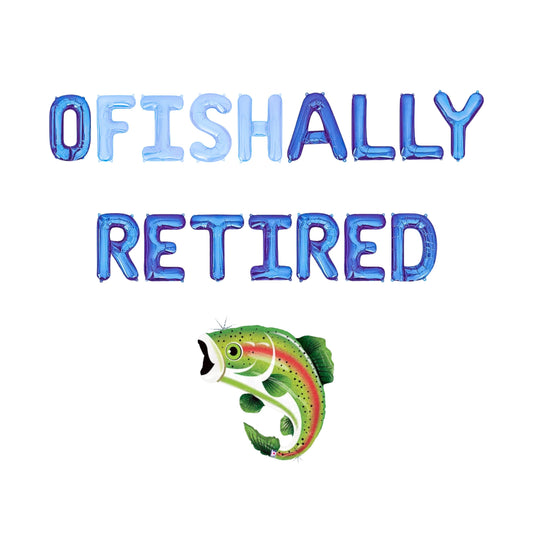 Ofishally Retired Letter Balloon Kit