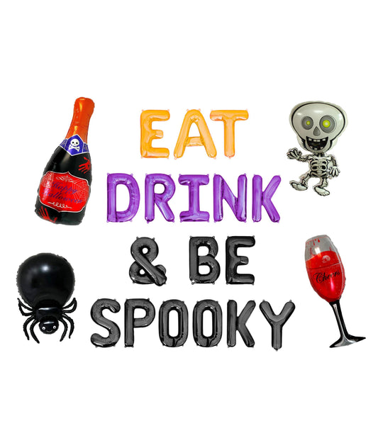 Eat Drink & Be Spooky Letter Balloon Kit