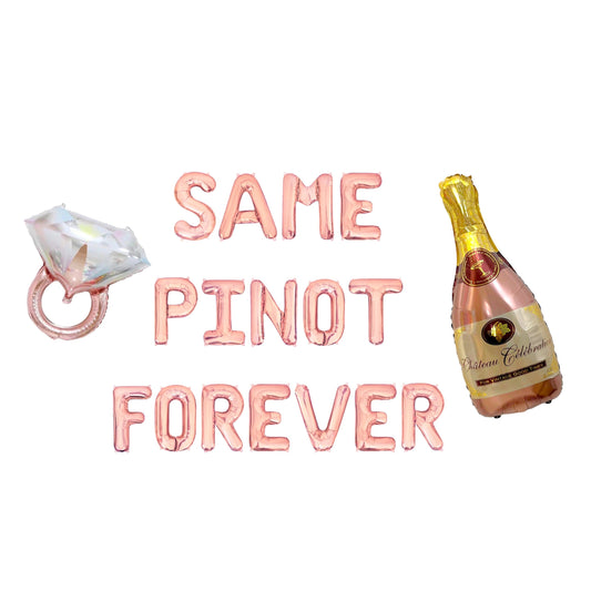 Same Pinot Forever Letter Balloon Kit
