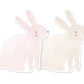 Water Color Bunny Shaped Paper Easter Themed Napkins