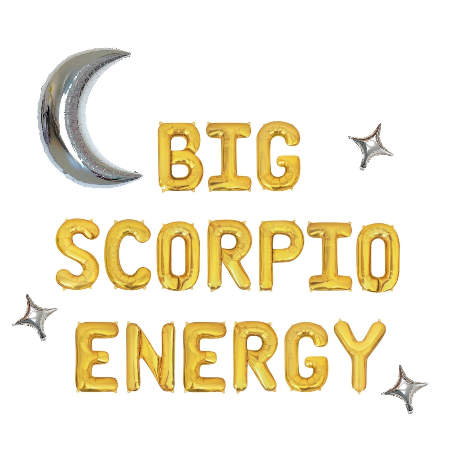 Big Scorpio Energy Letter Balloon Kit